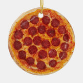 Realistisches Pizzaornament Keramik Ornament (Vorne)
