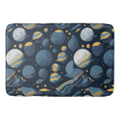 realistisches Planet-Illustrationsmuster Badematte (Vorderseite)