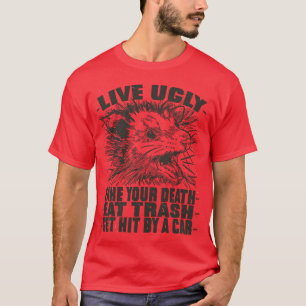 Realistisches Possum Wildtier Opossum Mädchen T-Shirt