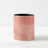 Realistisches rosa Marmordesign Tasse (Zentrum)