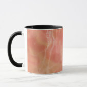Realistisches rosa Marmordesign Tasse (Links)