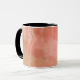 Realistisches rosa Marmordesign Tasse
