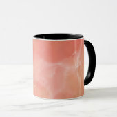 Realistisches rosa Marmordesign Tasse (VorderseiteRechts)