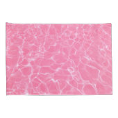 Realistisches rosa Wassermuster Kissenbezug (Rückseite-Rechts)