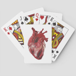 Realistisches Rotes Herz Spielkarten