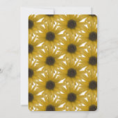 Realistisches Sonnenblumenring-Brautparty Einladung (Rückseite)