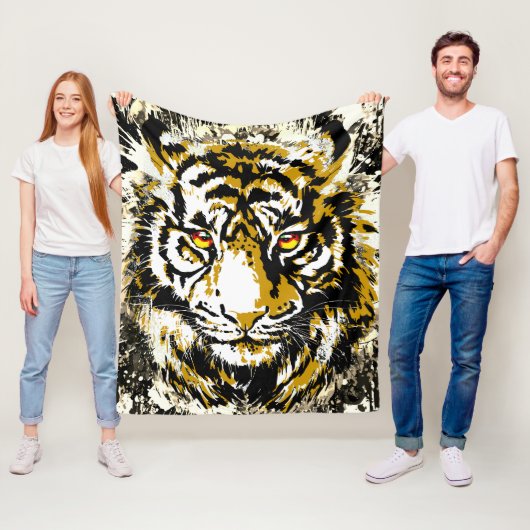 Realistisches Tiger Fleece Blanket - Cooler Tigerl (Beispiel)