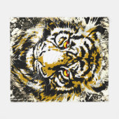 Realistisches Tiger Fleece Blanket - Cooler Tigerl (Vorderseite (Horizontal))