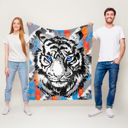 Realistisches Tiger Fleece Blanket - Cooler Tigerl (Beispiel)