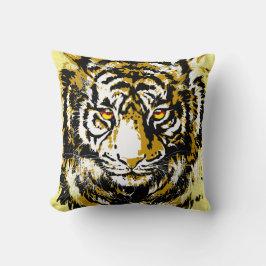 Realistisches Tiger-Kissen - Löwenkopfkissen Kissen