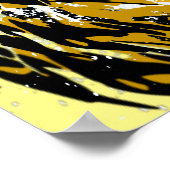 Realistisches Tiger Poster - Beige Tiger Head Zeic (Ecke)