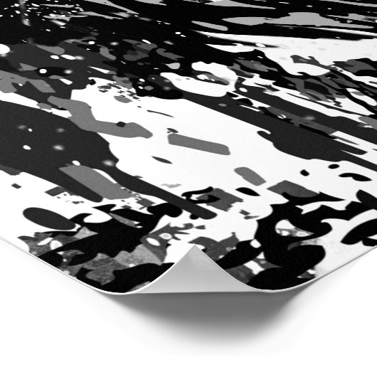 Realistisches Tiger-Poster - Kopf des weißen Tiger Poster (Ecke)