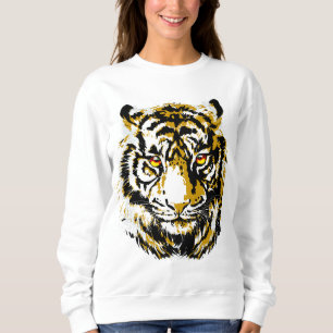 Realistisches Tiger Sweatshirt - Cooler Tiger Head
