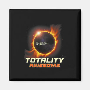 Realistisches Total Solar Eclipse 2024 Totality Aw Magnet