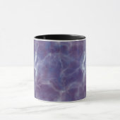 Realistisches Violet-Marmordesign Tasse (Zentrum)