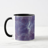 Realistisches Violet-Marmordesign Tasse (Links)