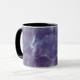 Realistisches Violet-Marmordesign Tasse