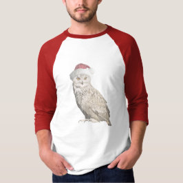 Realistisches Weihnachtseule mit Einstrickeffekt T-Shirt