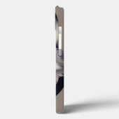 Realistisches Wolf-Gesicht mit Piercing-Gelben Aug Case-Mate iPhone Hülle (Rückseite / Links)