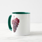 Realitäre rote Weintrauben Tasse (Vorderseite Links)