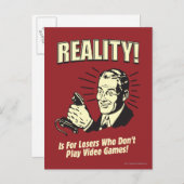 Realität: Für Verlierer Postkarte (Vorne/Hinten)