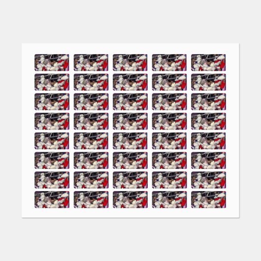 Realität im Urlaub Etiketten (Blatt)