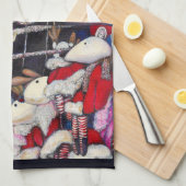 Realität im Urlaub Geschirrtuch (Viertel Falte)