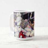 Realität im Urlaub Kaffeetasse (Vorderseite Links)