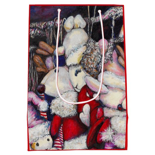 Realität im Urlaub Mittlere Geschenktüte (Rückseite)