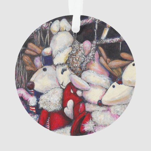 Realität im Urlaub Ornament (Rückseite)