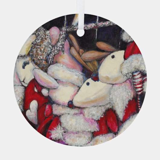 Realität im Urlaub Ornament Aus Glas (Rückseite)