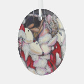 Realität im Urlaub Ornament Aus Glas (Vorderseite links)