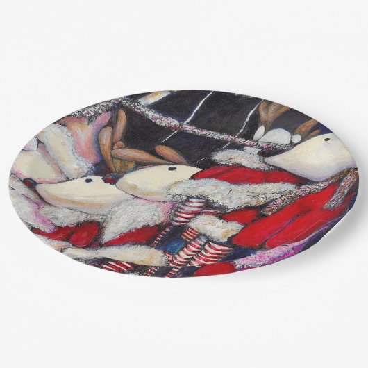 Realität im Urlaub Pappteller (Schrägansicht)