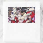 Realität im Urlaub Rechteckiger Aufkleber (Tasche)