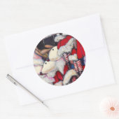 Realität im Urlaub Runder Aufkleber (Umschlag)