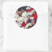 Realität im Urlaub Runder Aufkleber (Tasche)