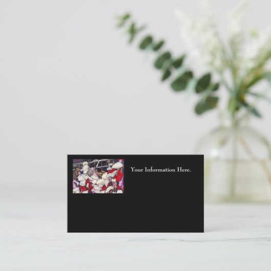 Realität im Urlaub Visitenkarte (Stehend Vorderseite)