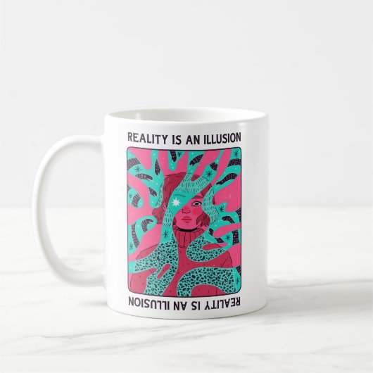 Realität ist eine Illusion Kaffeetasse (Links)