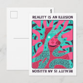 Realität ist eine Illusion Postkarte (Vorne/Hinten)