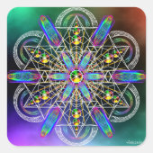 Realität ist Häufigkeit Quadratischer Aufkleber (Vorderseite)