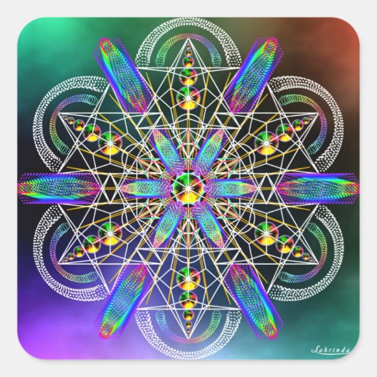 Realität ist Häufigkeit Quadratischer Aufkleber (Vorderseite)