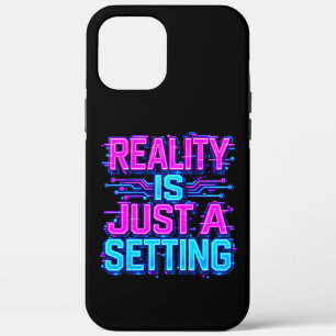 Realität ist nur eine Einstellung Cyberpunk Glitch Case-Mate iPhone Hülle