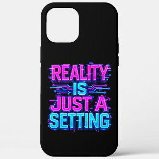 Realität ist nur eine Einstellung Cyberpunk Glitch Case-Mate iPhone Hülle