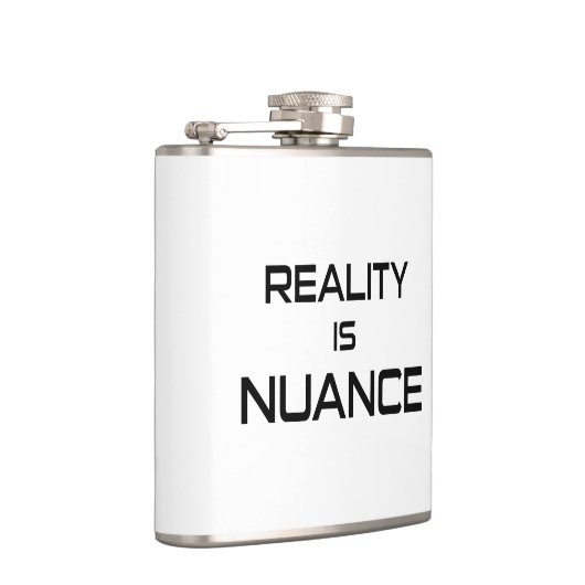 Realität ist Unwahrheit Flachmann (Rechts)