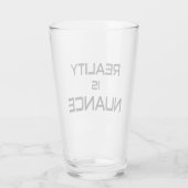 Realität ist Unwahrheit Glas (Rückseite)
