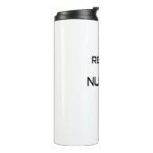 Realität ist Unwahrheit Thermosbecher (Nach links gedreht)