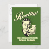 Realität: Momente zwischen Stromausfällen Postkarte (Vorne/Hinten)