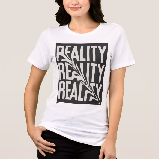 Realität Tri-Blend Shirt (Vorderseite)