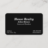 Realitätskarte / Immobilien / Real Anwesen Busines Visitenkarte (Rückseite)