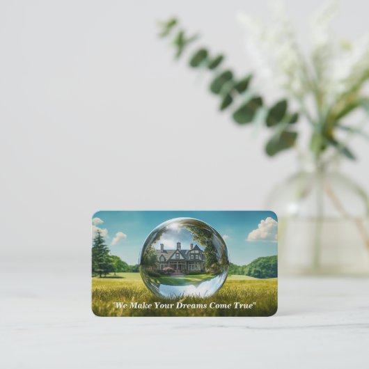 Realitätskarte / Immobilien / Real Anwesen Busines Visitenkarte (Stehend Vorderseite)